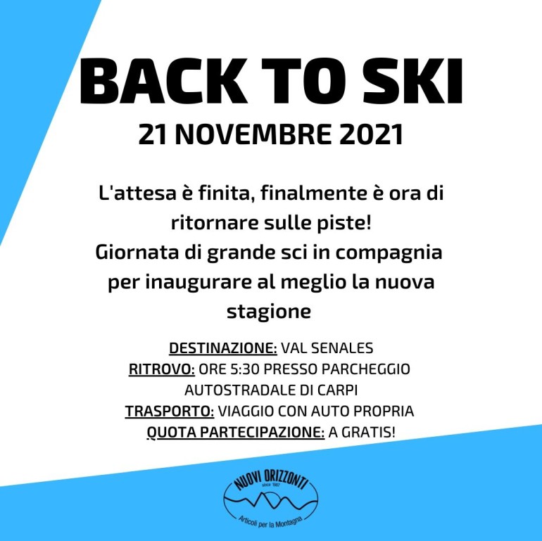 Privato: BACK TO SKI